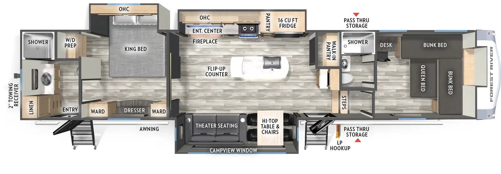 Cardinal 35FUN Floorplan